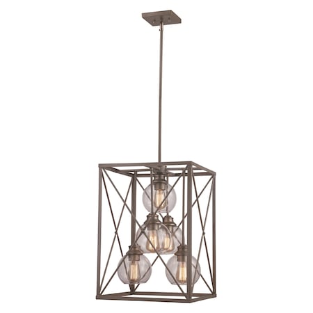 Trans Globe 5Lt Gls Globe Hex Cage-Asl 11055 ASL